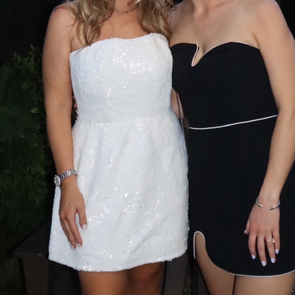 White Helsi mini dress
